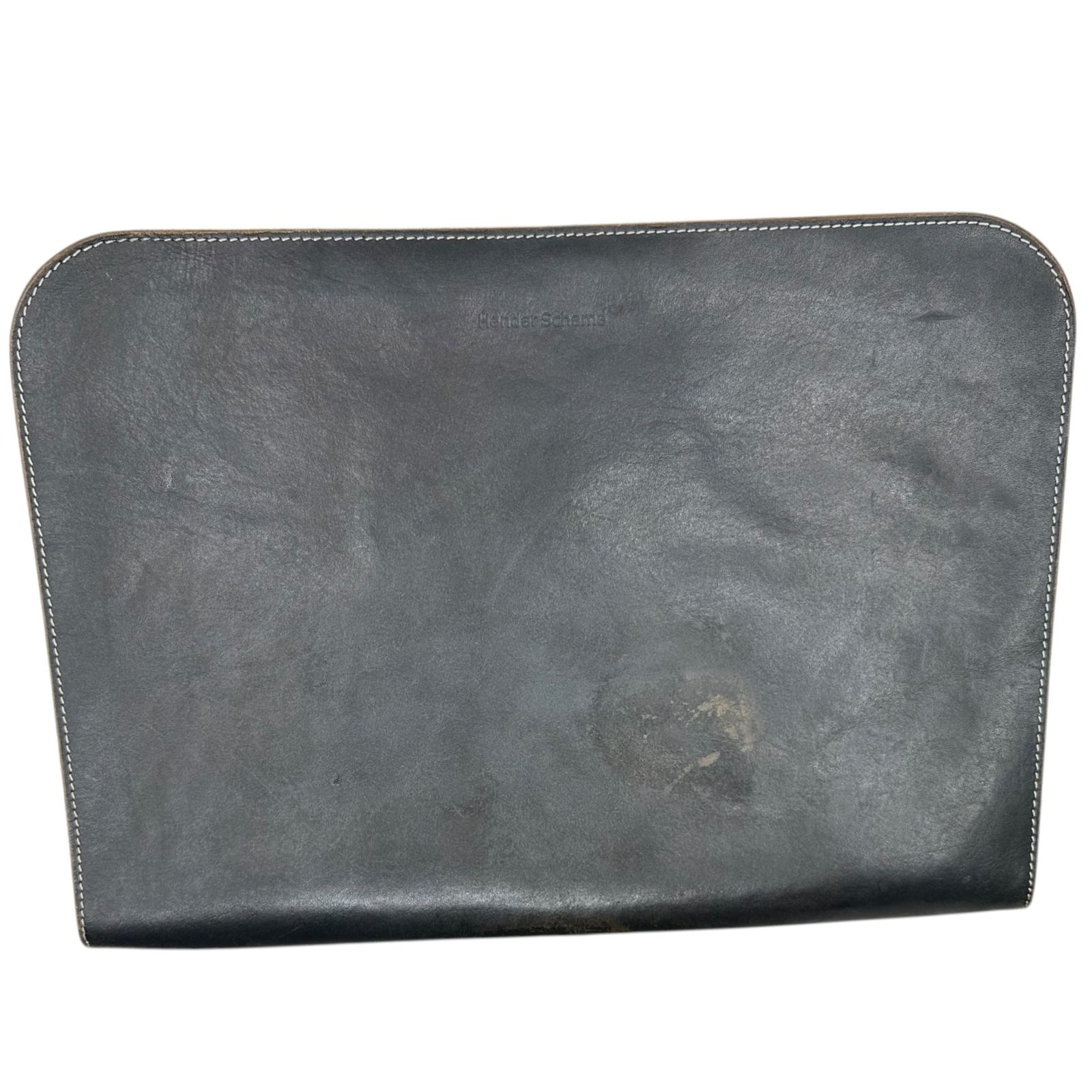 Hender Scheme エンダースキーマ Leather Clutch Bag PC Case レザー クラッチバッグ PCケース ダークネイビー
