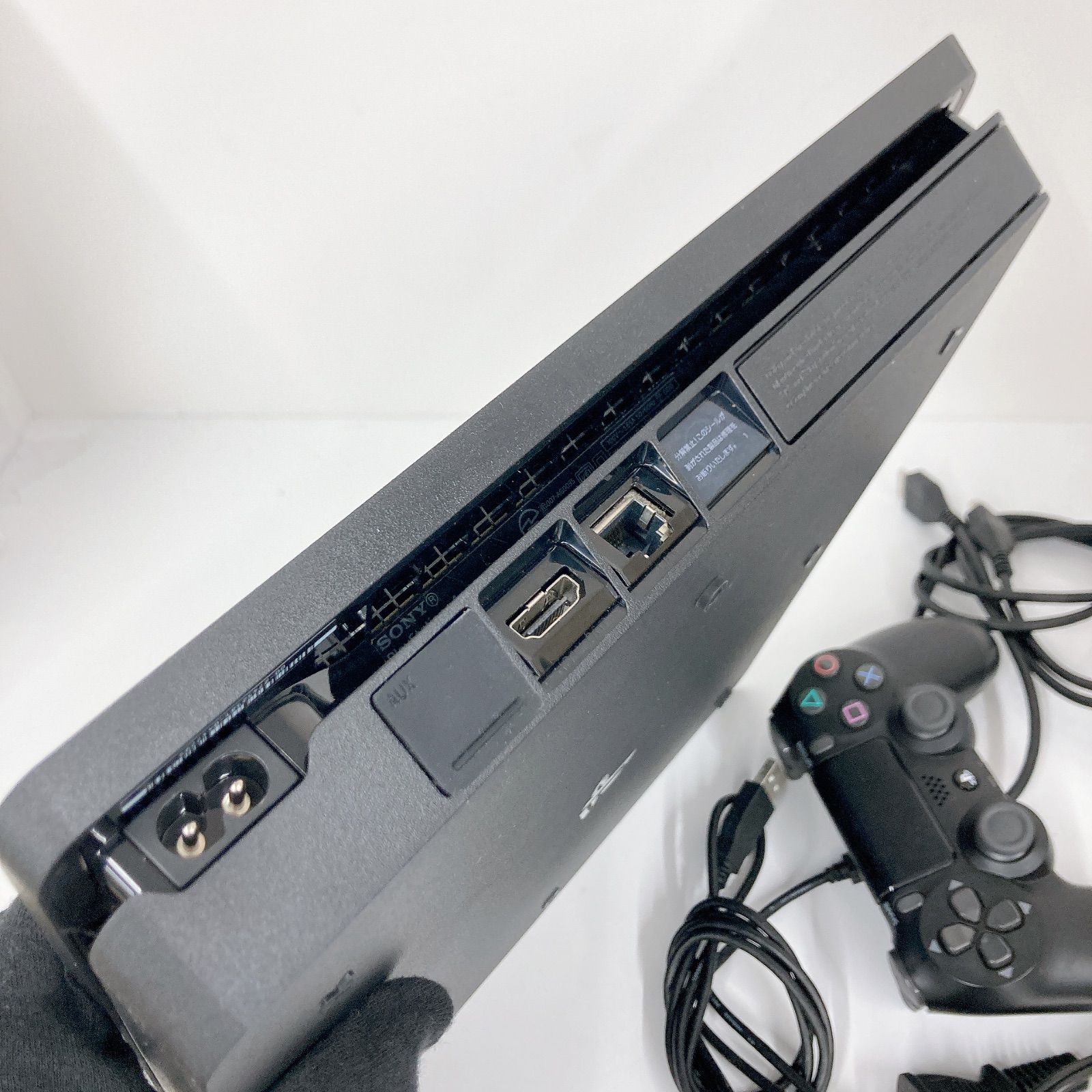 ● 【通電確認済み】PlayStation4 CUH-2200A B01 500GB ジェットブラック コントローラー付【ゲーム機本体】【2】