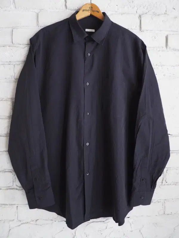 2 24AW COMOLI コモリ シャツ ネイビー