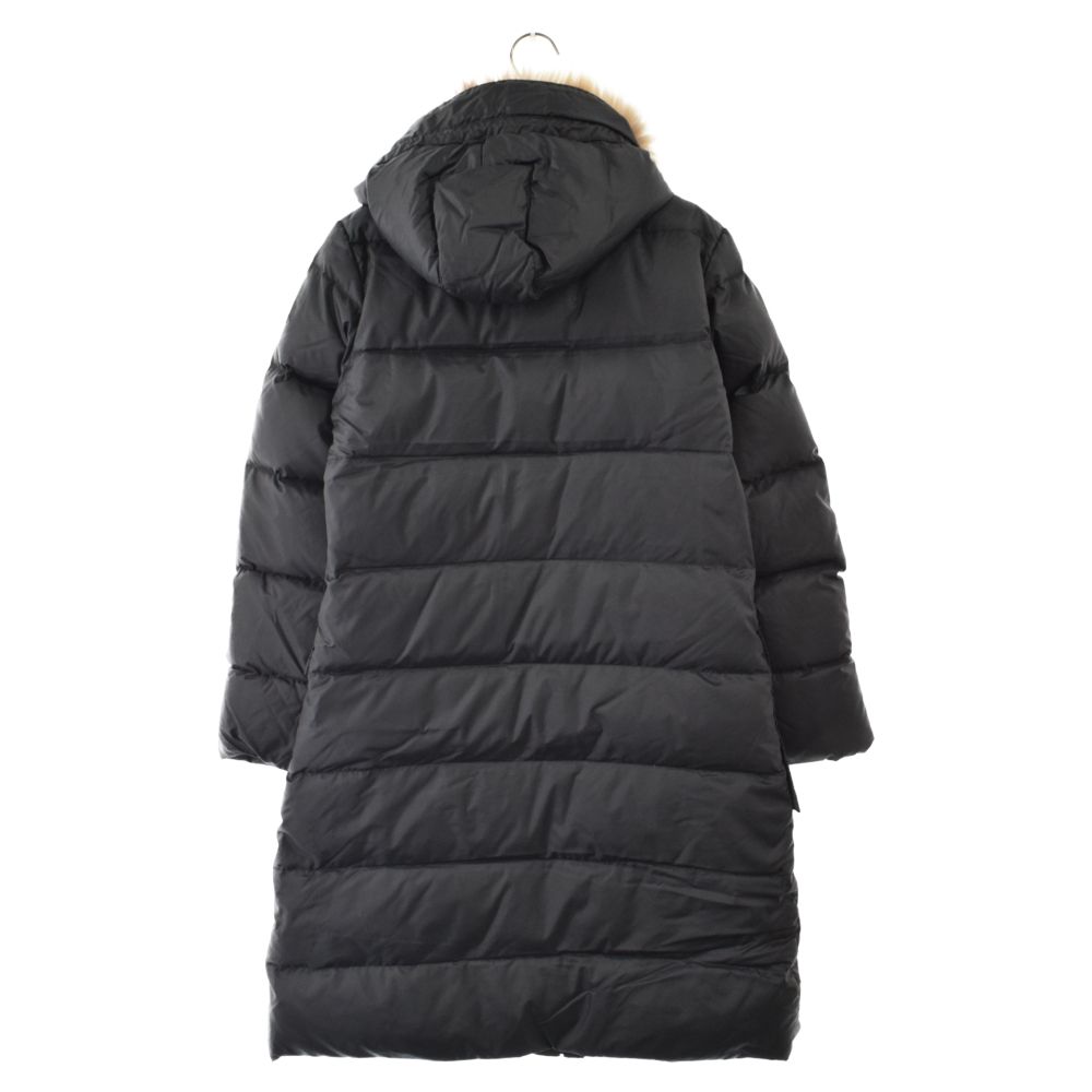 MONCLER (モンクレール) MESSINA ファー付き ロングナイロン ダウン
