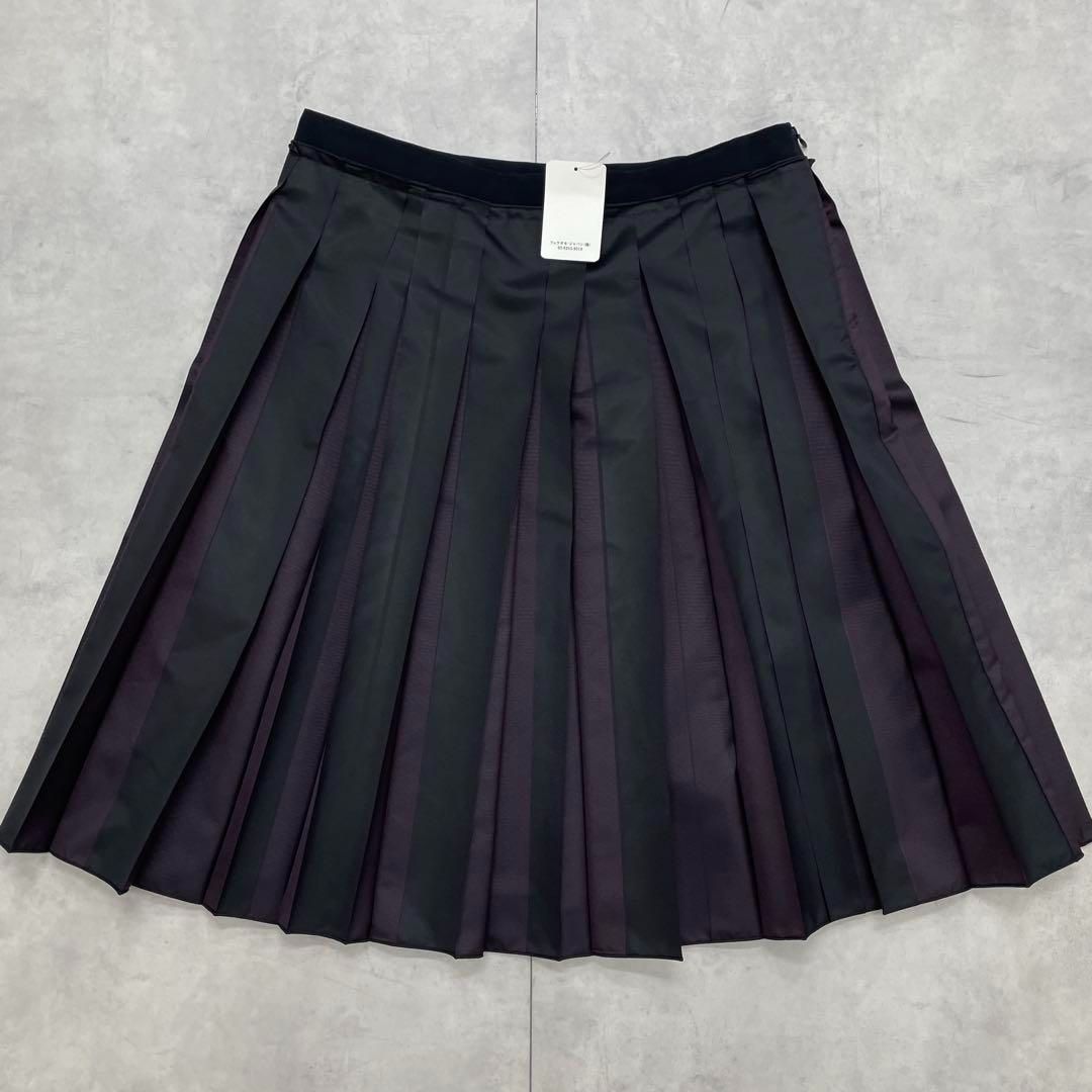 Salvatore Ferragamo サルヴァトーレフェラガモ バイ プリーツスカート サテン 40 イタリア製