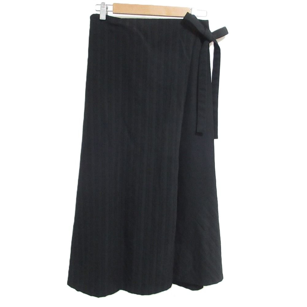 トリココムデギャルソン 巻きスカート レース ブラックベロアAD2005 tricot COMME des GARCONS(トリココムデギャルソン) 99AWウール