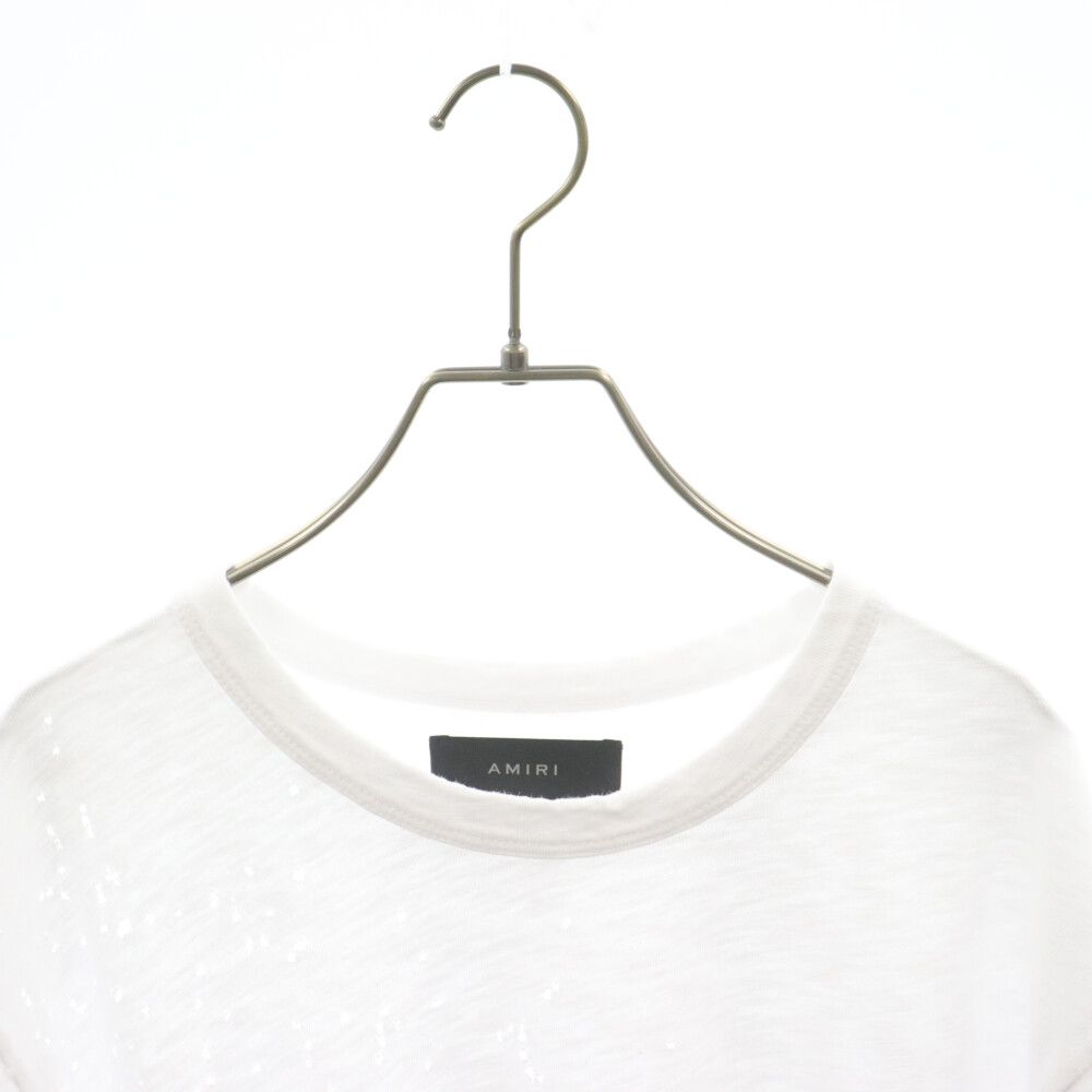 AMIRI (アミリ) ショットガン加工Tシャツ ホワイト - メルカリ