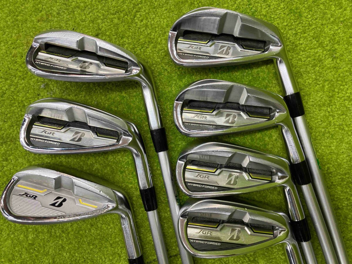 ブリヂストン BRIDGESTONE JGR HYBRID FORGED シャフト AiR Speeder J 16-12I フレックス 不明 番手6-9P1.P2.A アイアン ゴルフ クラブ