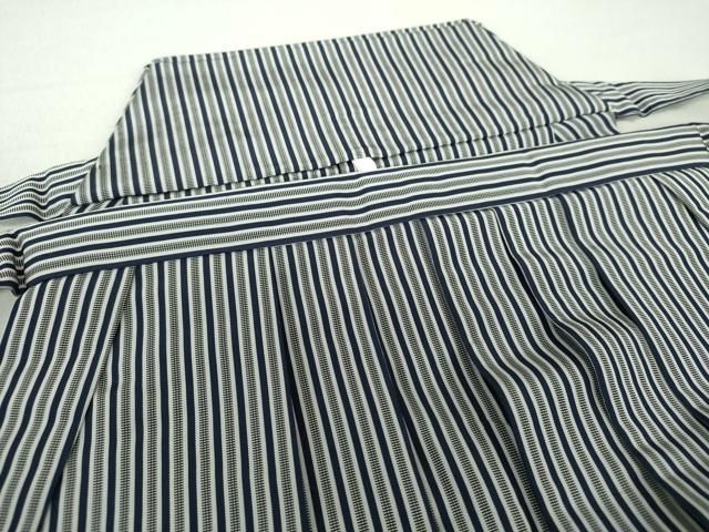 平和屋着物○男性 馬乗り袴 色無地 憲法黒茶色 正絹 逸品 AAAW5246br