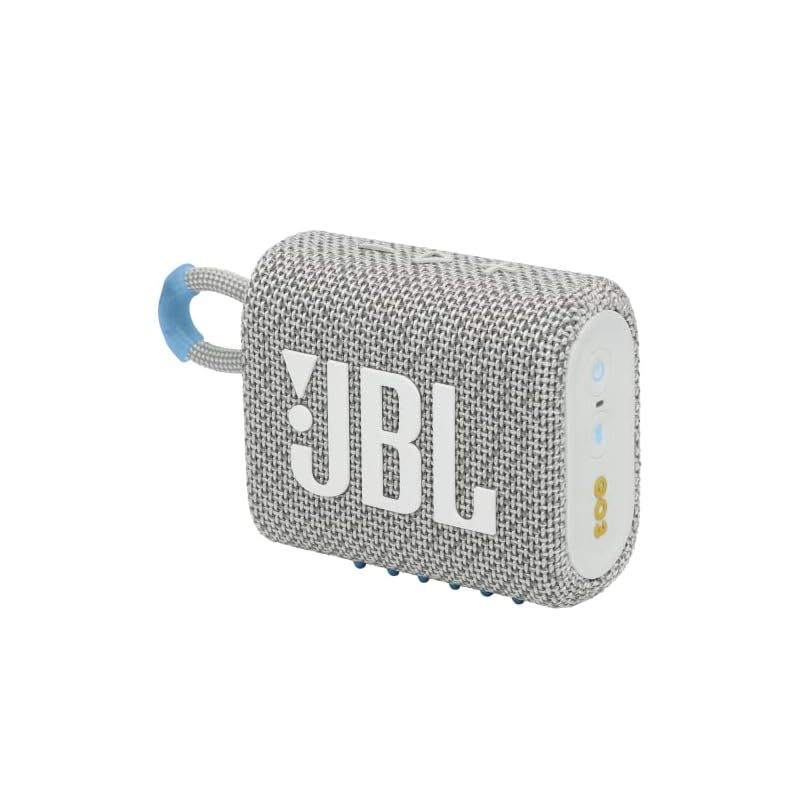 JBL GO3エコモデル Bluetoothスピーカー USB C充電|IP67防塵防水|パッシブラジエーター搭載|ポータブル|エコホワイト JBLGO3ECOWHT 小