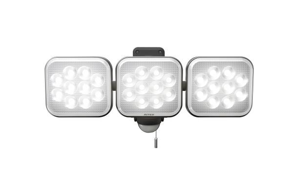 【新品・2営業日で発送】MUSASHI ムサシ ライテックス LED-AC3036 センサーライト100v 12w×3灯