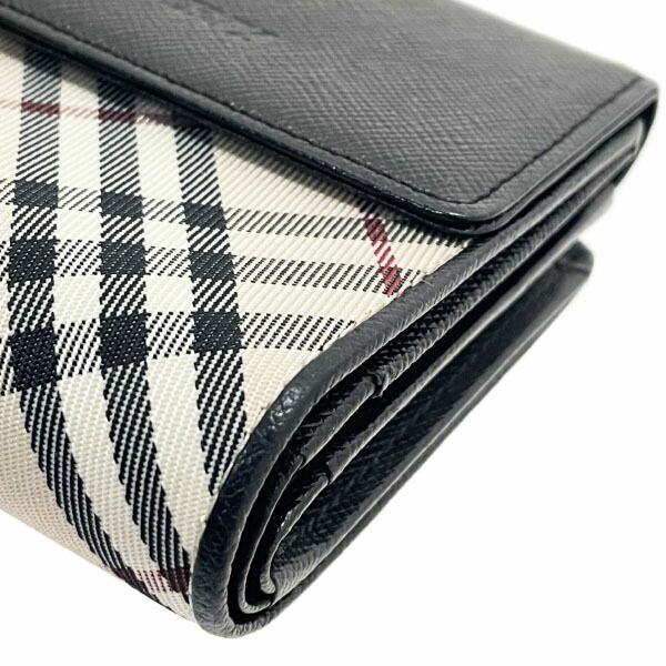  バーバリー 財布 チェック柄 がま口財布 ナイロン レザー 革 ライトベージュ系 ブラック 黒 BURBERRY バーバリーチェック 三つ折り財布 コンパクト財布 ミニ財布 ミニウォレット ウォレット サイフ レディース 女性 き その他 折り財布