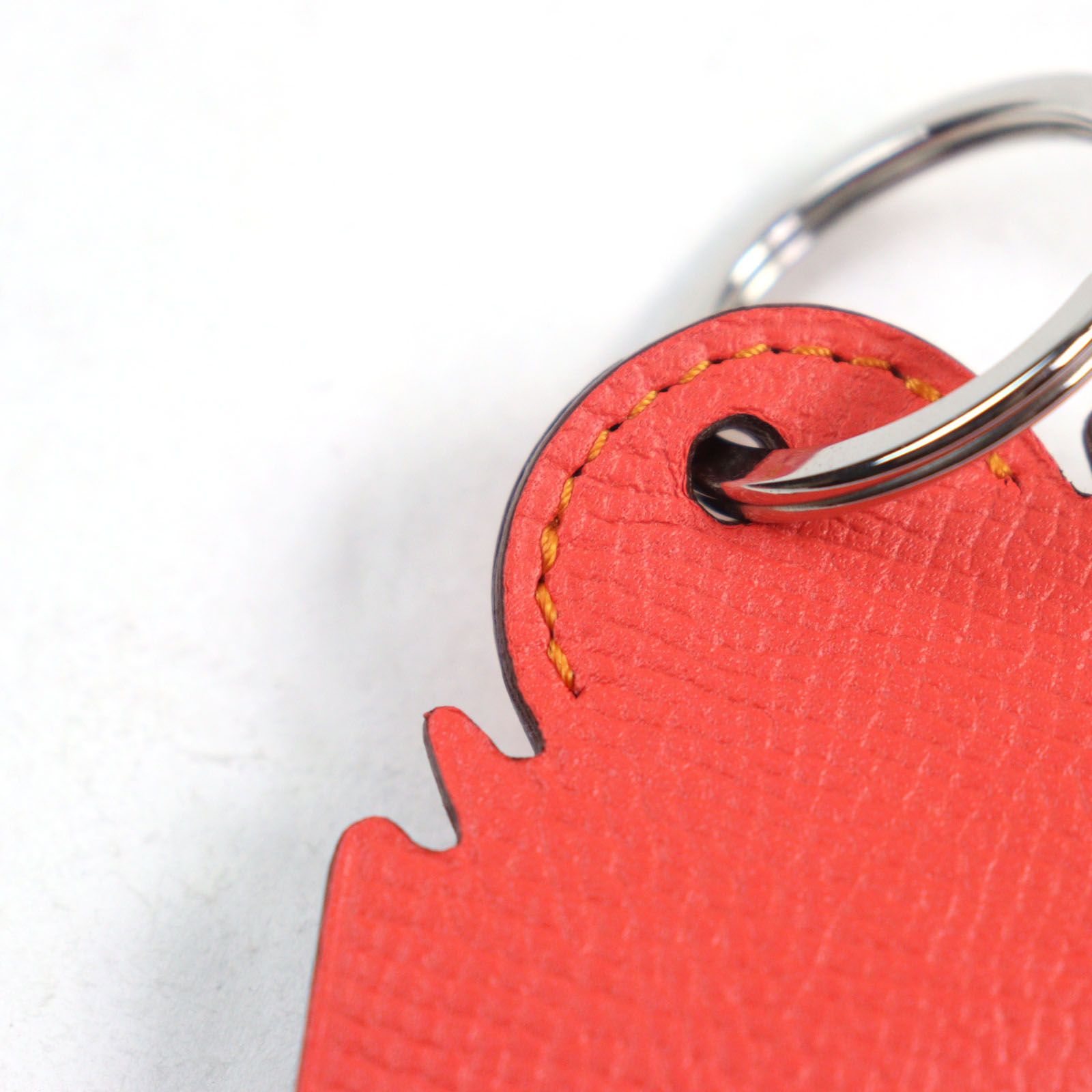 未使用品○HERMES エルメス プティアッシュ 象 レザー ルージュクー