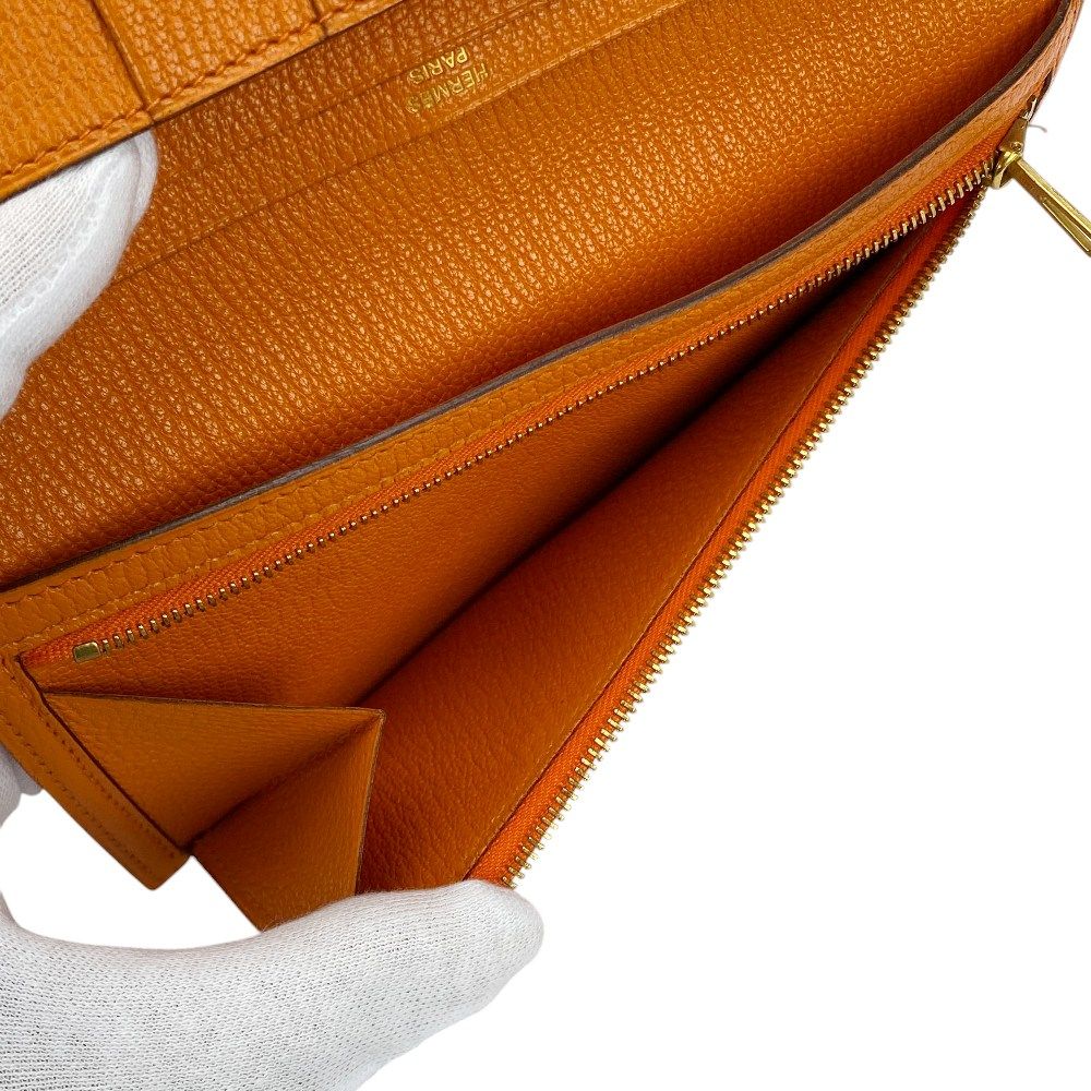 □美品□ エルメス ベアン 長財布 二つ折り 財布 サイフ