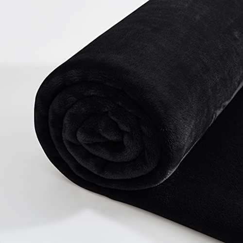 130x150cm_ブラック PONYDANCE ブランケット タオルケット 冬用 たおるけっと 毛布 シングル mofua モフア 厚手 ひざ掛け 軽量 静電気防止 柔らか 暖かい 抗菌防臭 ブラック 130x150cm