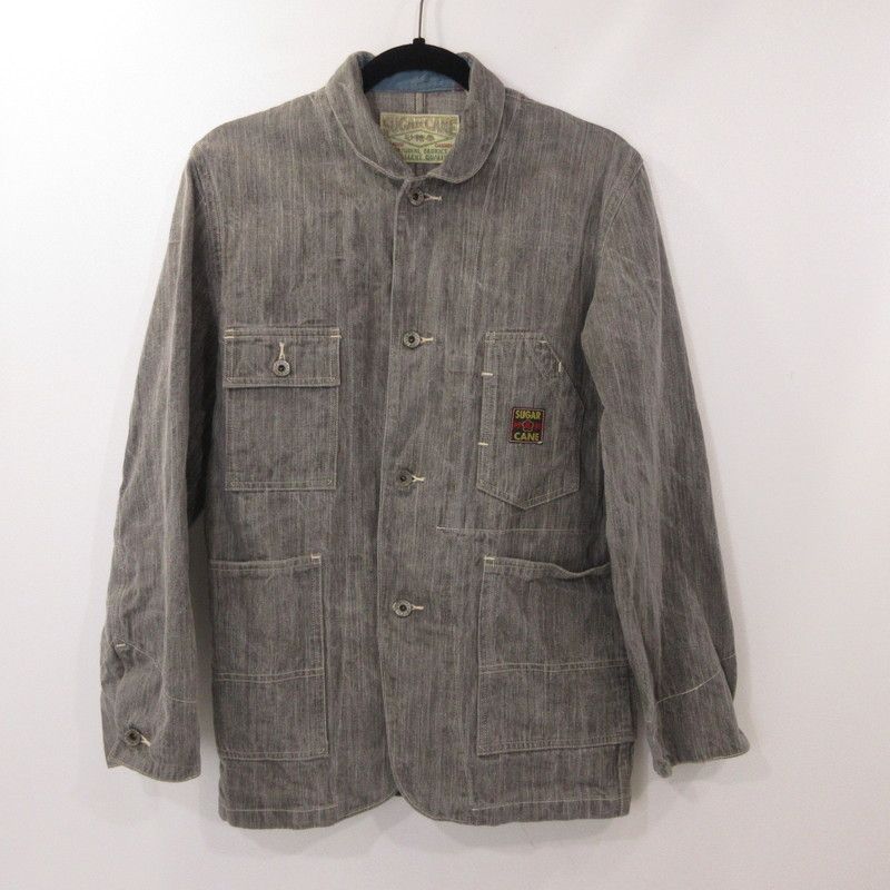 SUGER CANE カバーオール 砂糖黍シリーズ 00s 10s L 日本製 姫路東店】 中古 SUGAR CANE | シュガーケーン カバーオール 草木染め