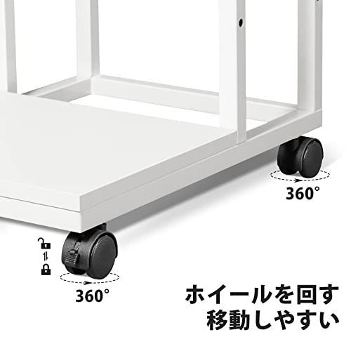 在庫処分】YeTom サイドテーブル キャスター付き ソファーテーブル コ