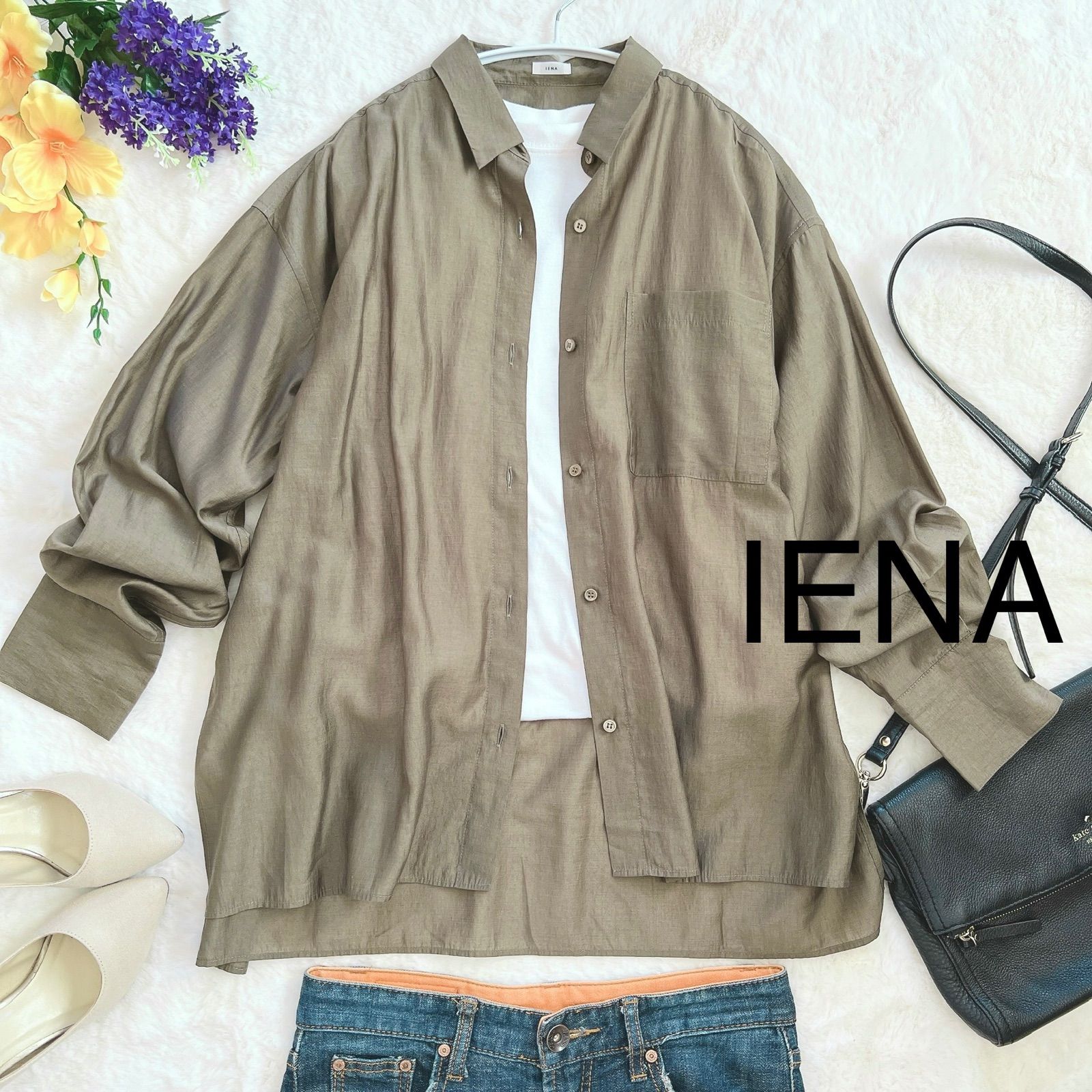 美品 2020SS IENA シアーシャツ◆ IENA シアーシャツ【2020SS☆ほぼ未使用美品】 - メルカリ