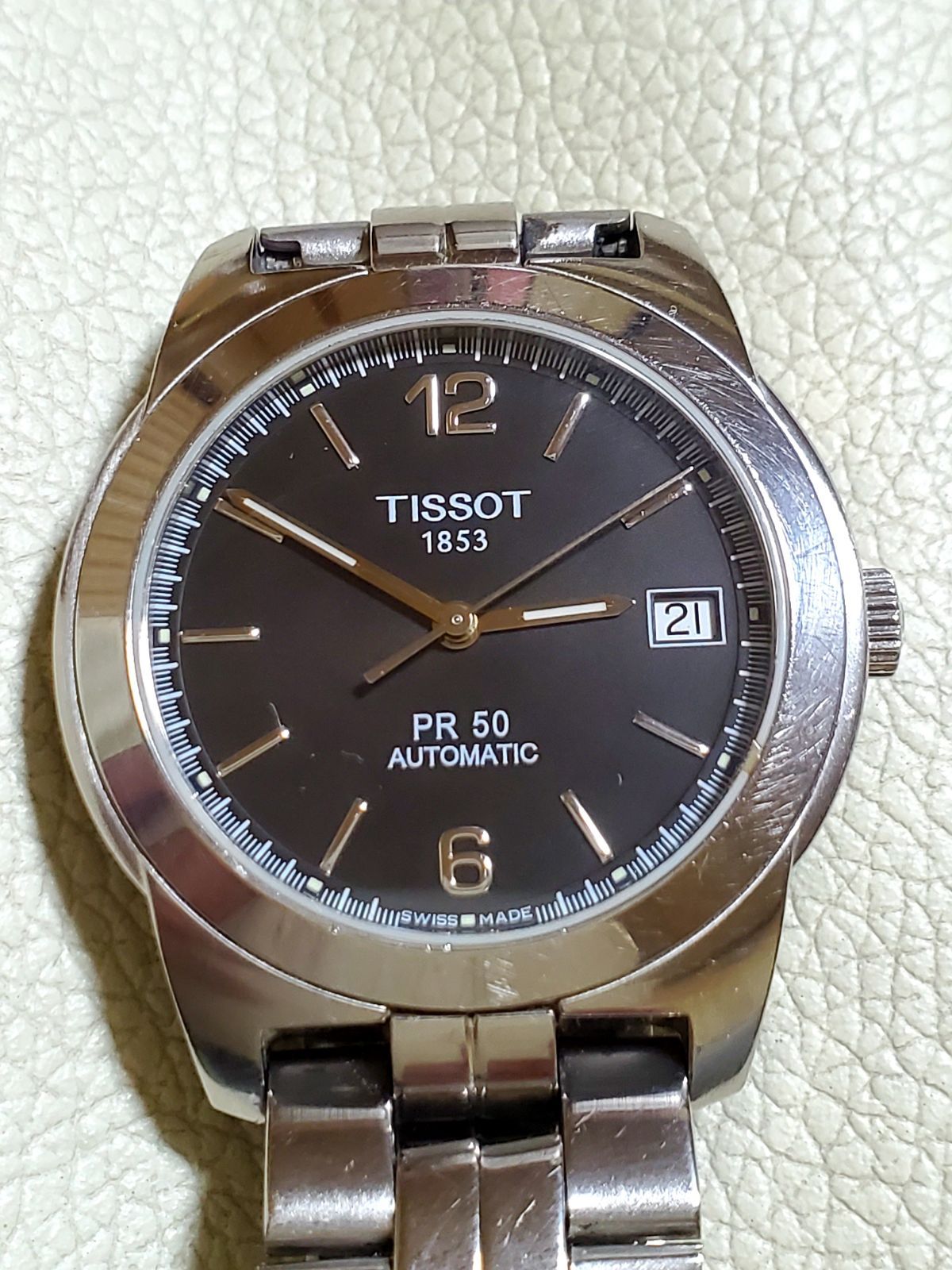 TISSOT ティソ PR50 デイト ブラック オートマチック メンズ - メルカリ