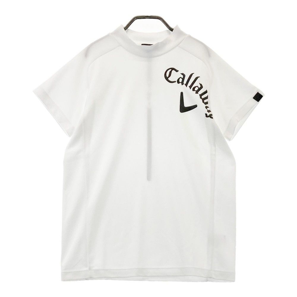 サイズ：L CALLAWAY キャロウェイ 2022年モデル ハイネック 半袖Tシャツ  ホワイト系 [240101344112]# ゴルフウェア レディース ストスト