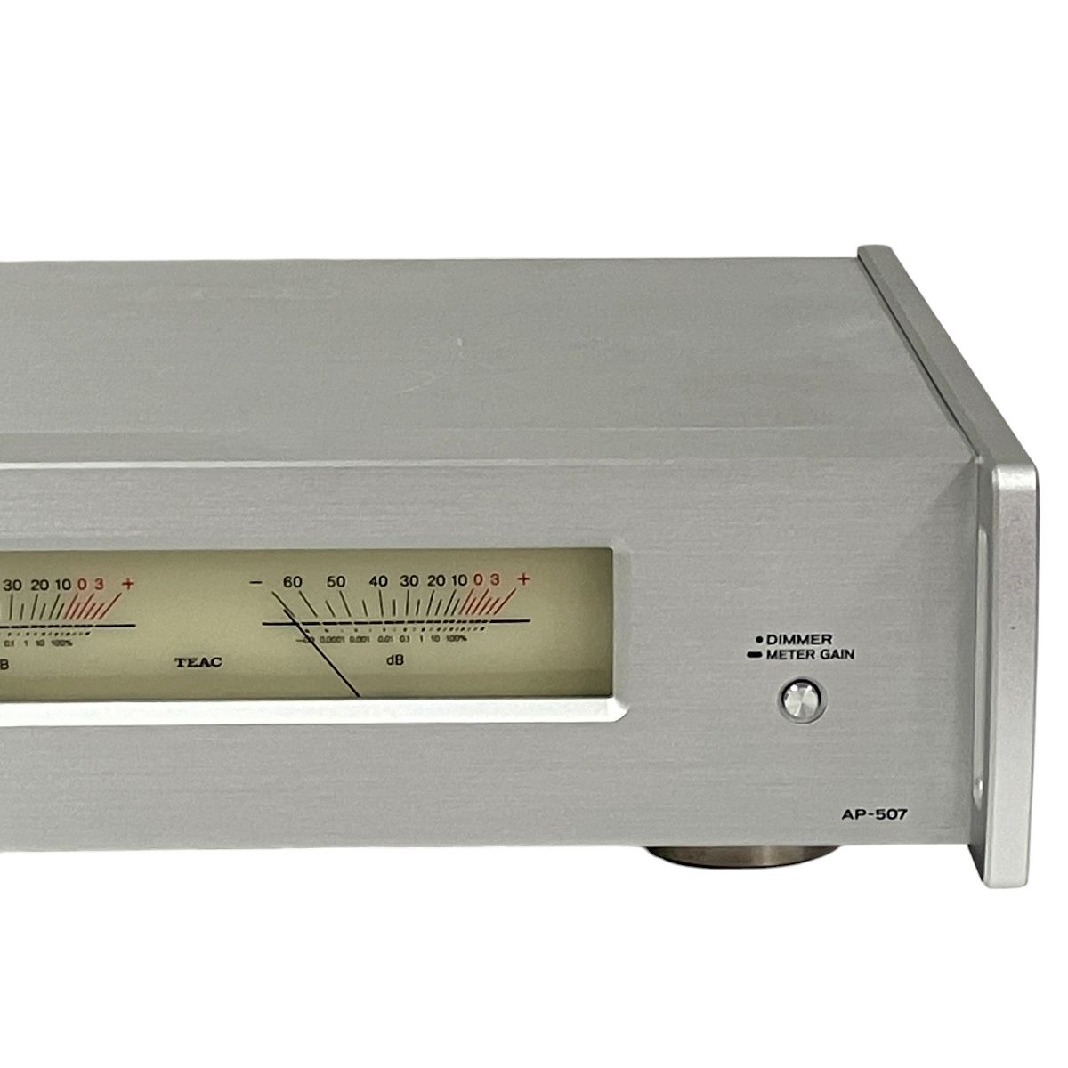 自作ステレオVUメーター179号機（TEACコンパクトタイプ） TEAC ステレオパワーアンプ AP-507 コンパクト アナログVU