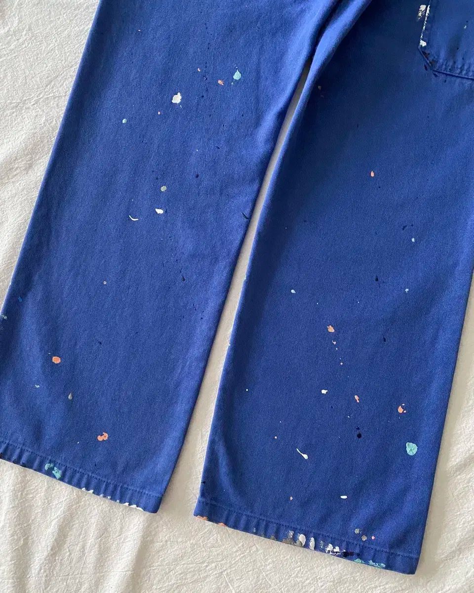  ヴィンテージ オリジナル ペインティング フレンチ ワークパンツ 004 チノパン パンツ