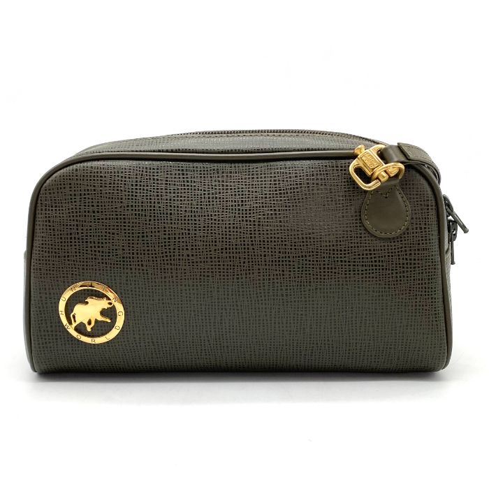 中古】極美品 HUNTING WORLD ハンティング ワールド ロゴ レザー 