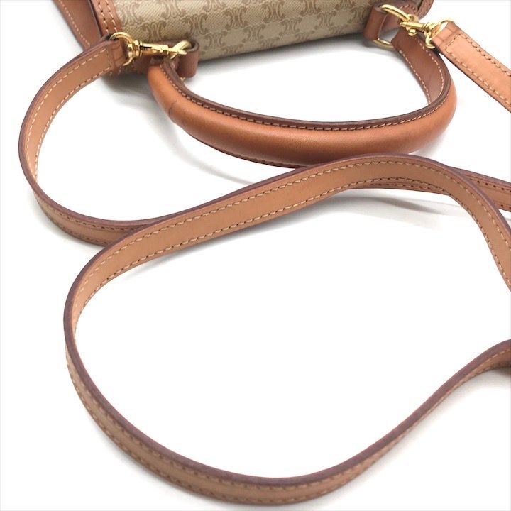 美品 CELINE セリーヌ マカダム トリオンフ サークル金具 2WAY