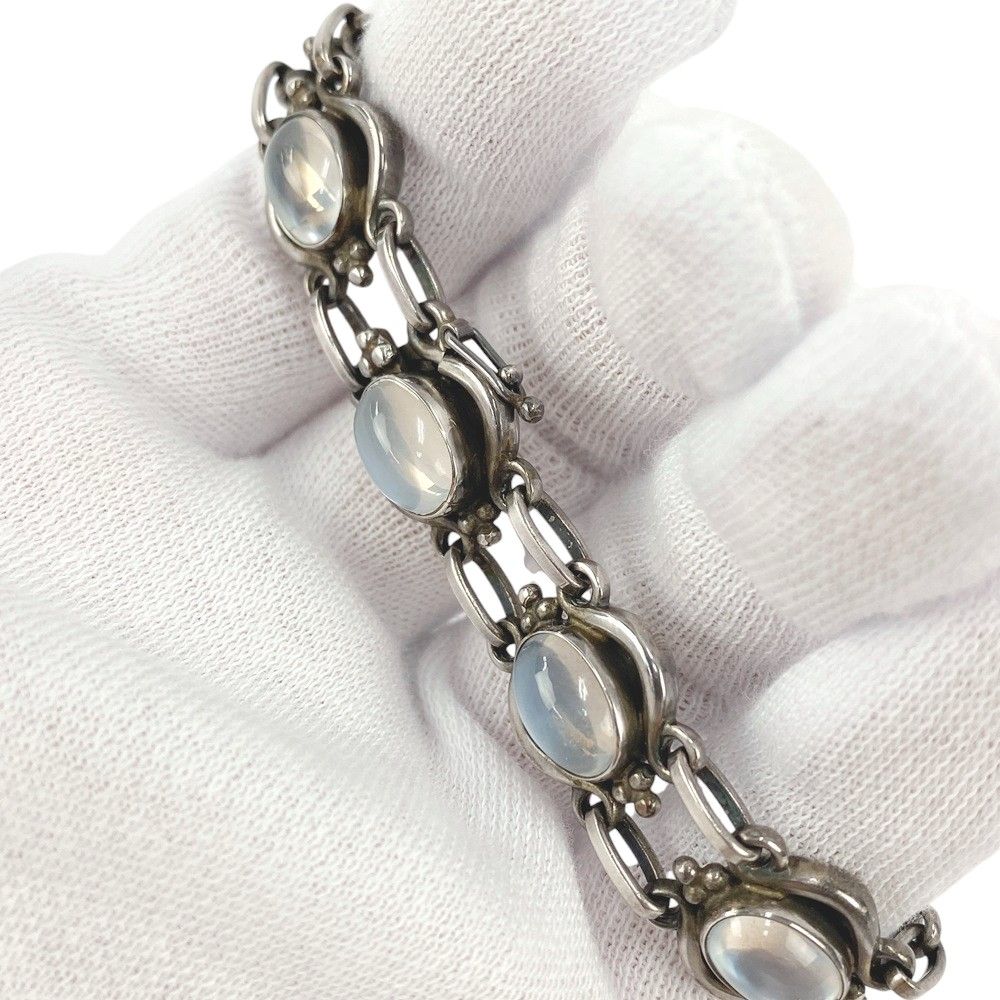 □美品□ ジョージジェンセン ブレスレット ムーンストーン シルバー  