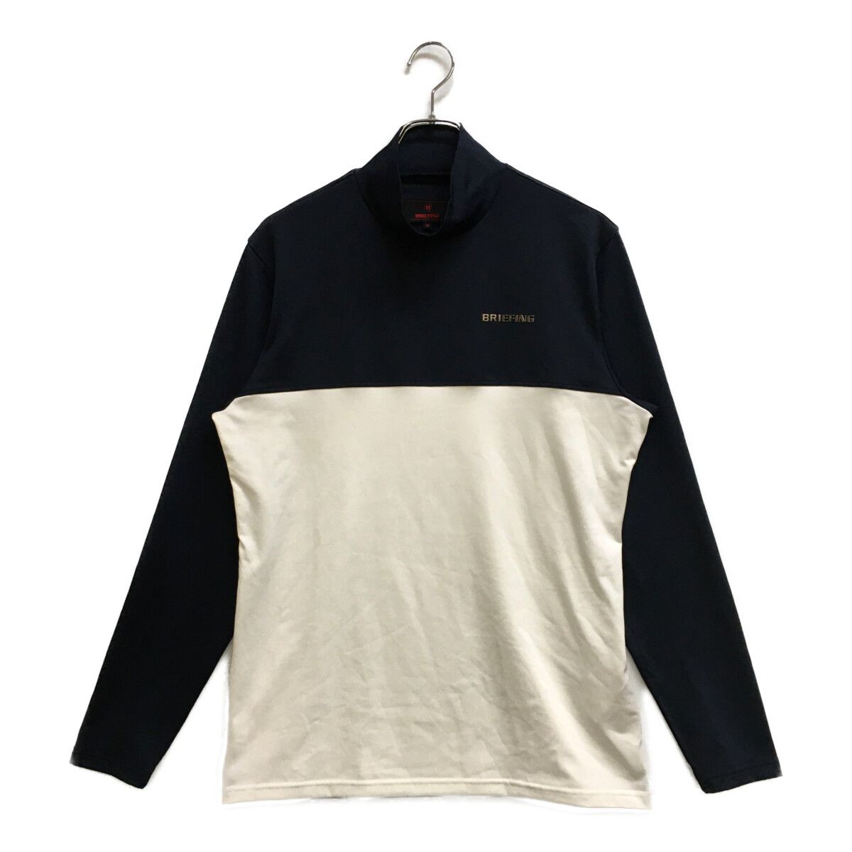 BRIEFING 長袖シャツ ネイビー ×ホワイト BRIEFING ネイビー 長袖