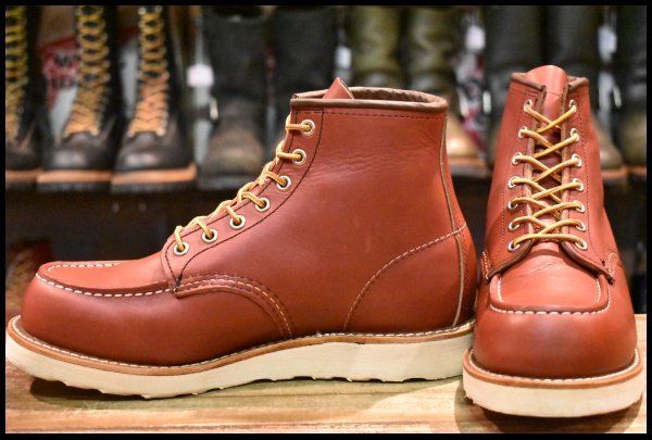 【7.5E 美品 犬タグ復刻 23年】レッドウィング 8875 アイリッシュセッター 赤茶 オロラセット モックトゥ ブーツ redwing HOPESMORE【FA477】