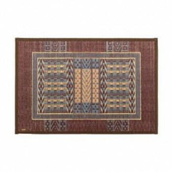 国産い草玄関マット 裏貼り オリエンタル BR 約60×90cm 81816312