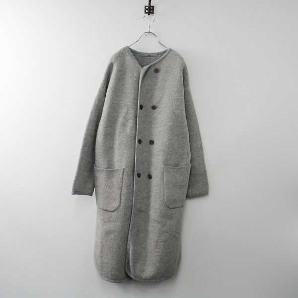 【専用】45R/45rpm ノーカラー　ヘリンボーンコート 45R/45rpm ノーカラーヘリンボーンコート