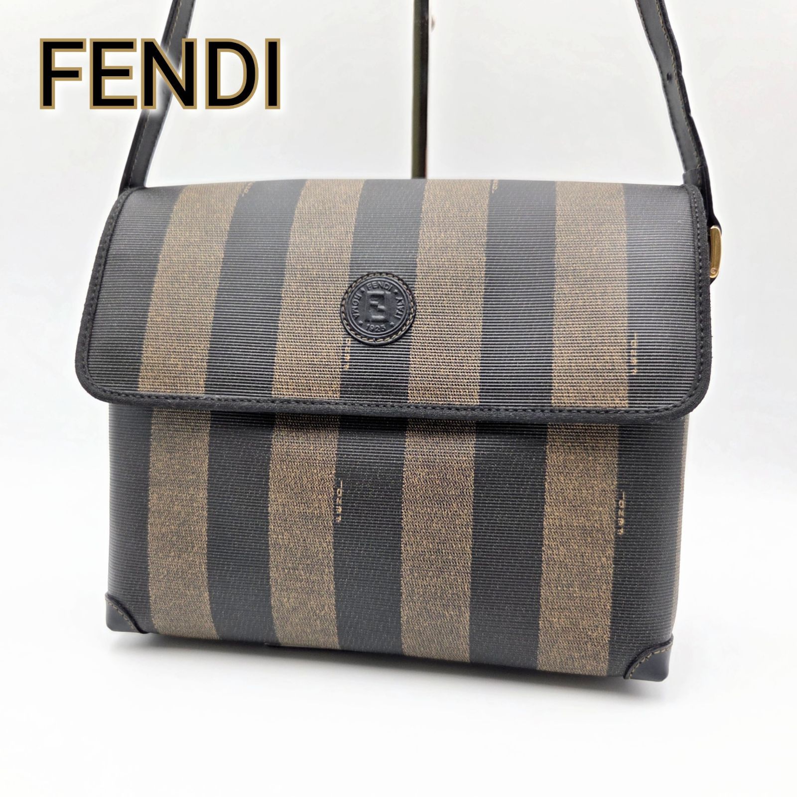 超熱 ショルダーバッグ フェンディ FENDI ペカン PVC ゴールド金具 バッグ