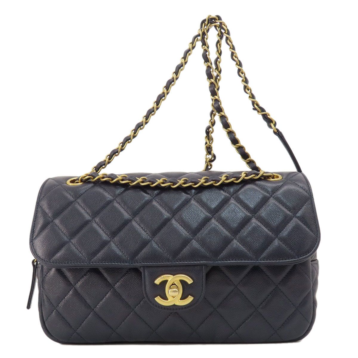 CHANEL シャネル マトラッセ チェーンショルダー ゴールド金具