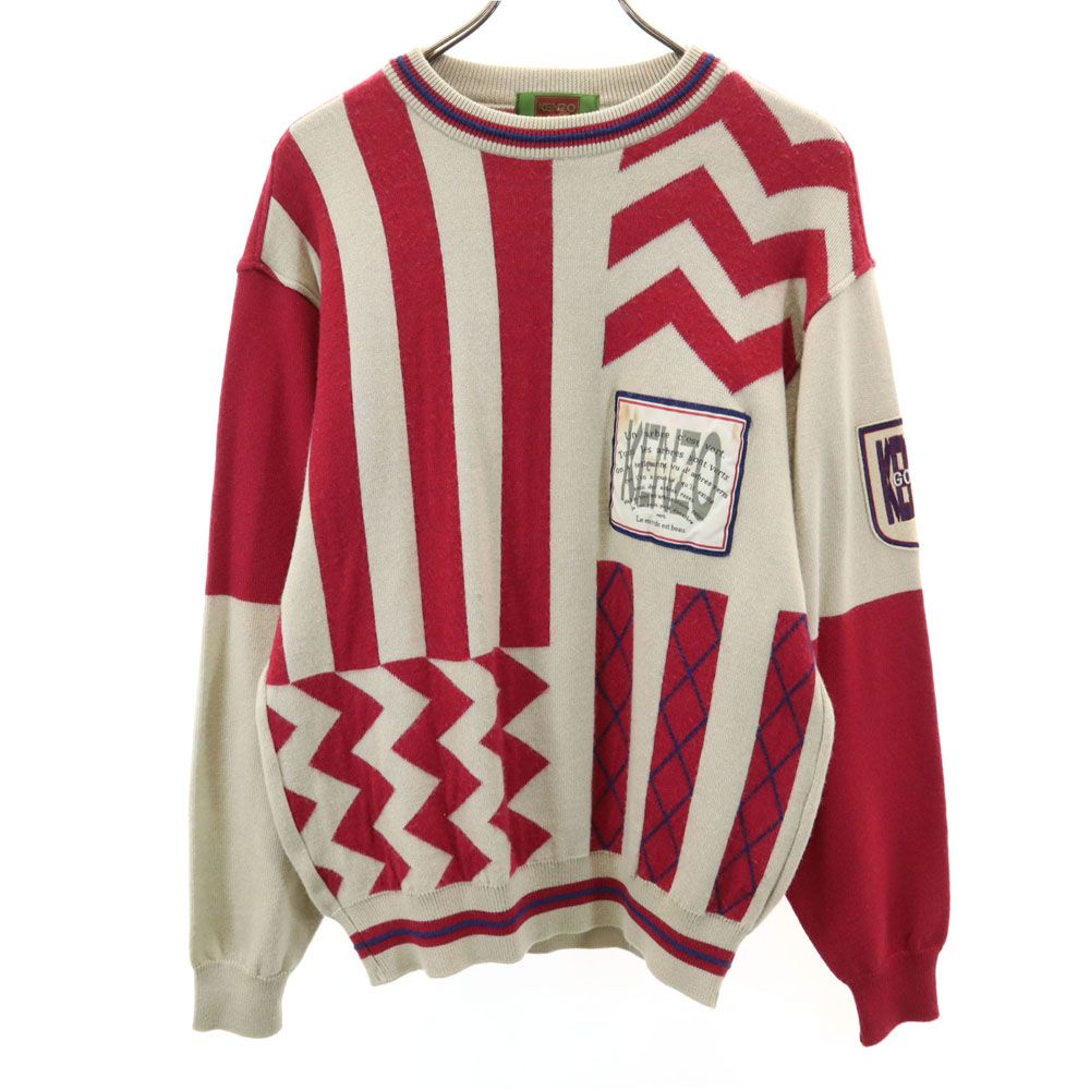 ケンゾーゴルフ 日本製 ゴルフ 長袖 セーター ブラック系 KENZO