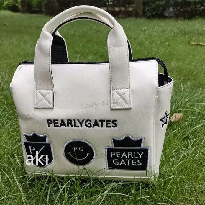 パーリーゲイツ PEARLYGATES カートバッグ ラウンドバッグ ホワイト系 PEARLY GATES (パーリーゲイツ) カートバッグ ホワイト
