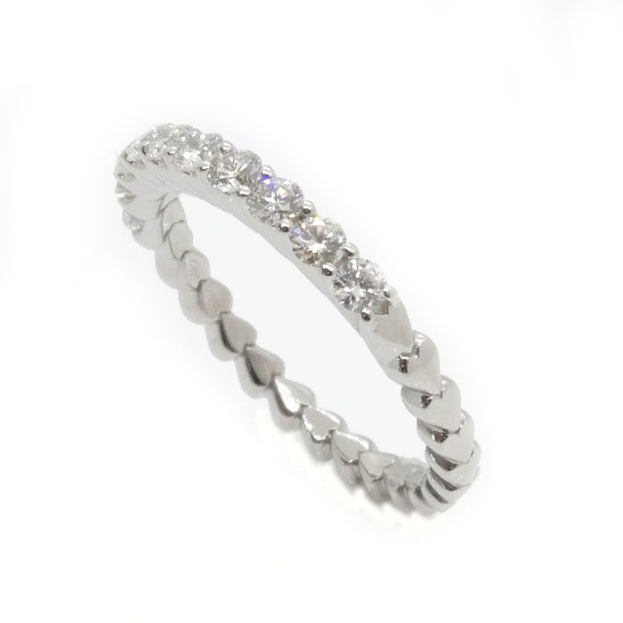 STAR JEWELRY スタージュエリー Pt950プラチナ ハート ハーフ 