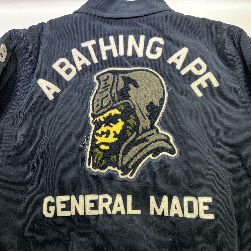 A BATHING APE コーデュロイ スタジャン　ブルゾン　初期978 A BATHING APE コーデュロイ スタジャンブルゾン初期978