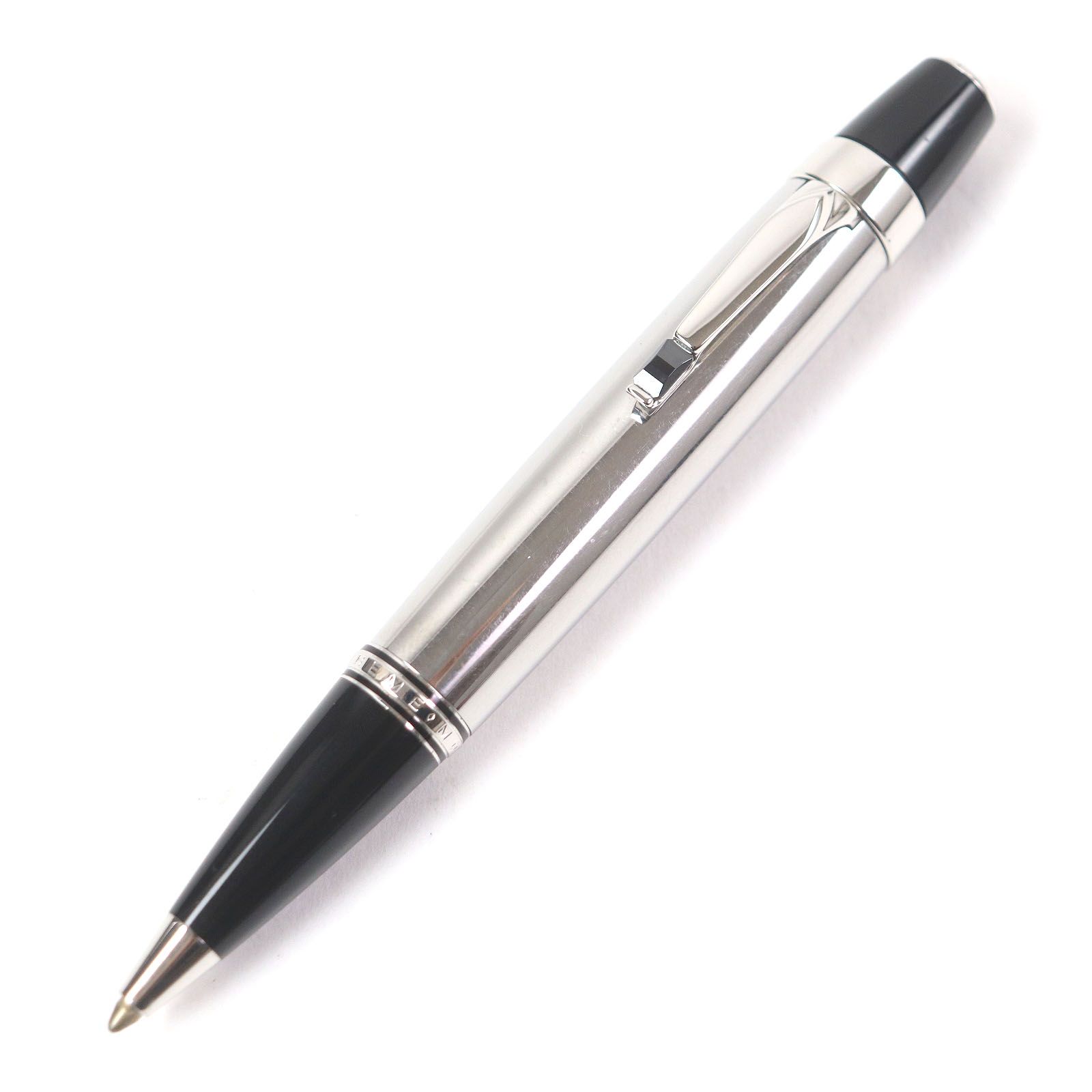 □MONTBLANC モンブラン BOHEME ボエム ドゥエ ジェムストーン ツイスト式 ボールペン ブラック シルバー フランス製 メンズ