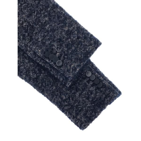 PAOLONIパオローニアルパカ混ダブルチェスターコートブルー系サイズ:50