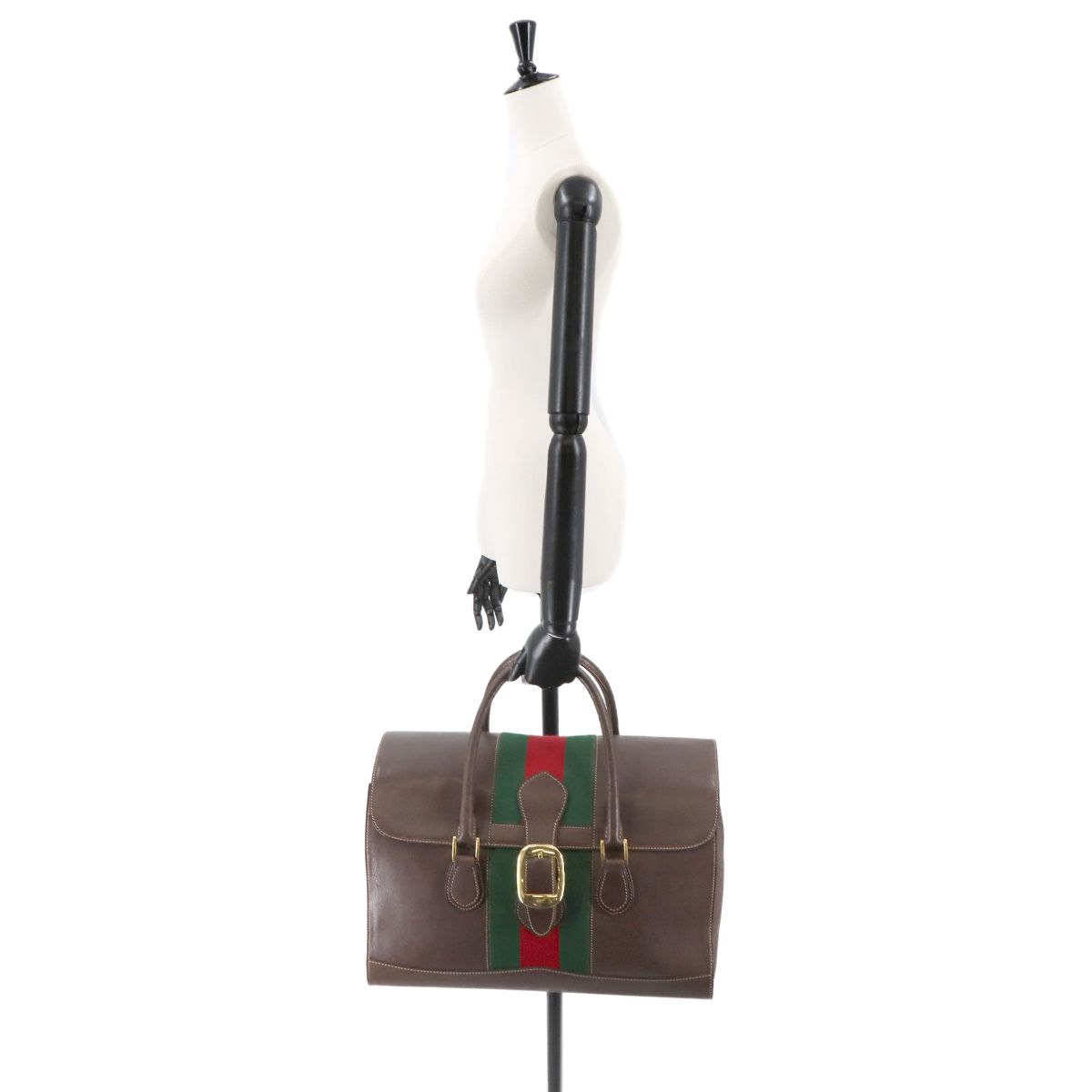 Gucci ボストンバッグ アイボリー/ブラウン GUCCI オールドグッチ OLD ミニボストンバッグ 40.02.006