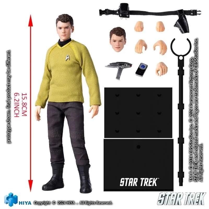 HIYA スター・トレック2009 チェコフ ESS0271 Star Trek HIYA Exquisite Super Series 1/12 Scale 6 Inch STAR TREK 2009