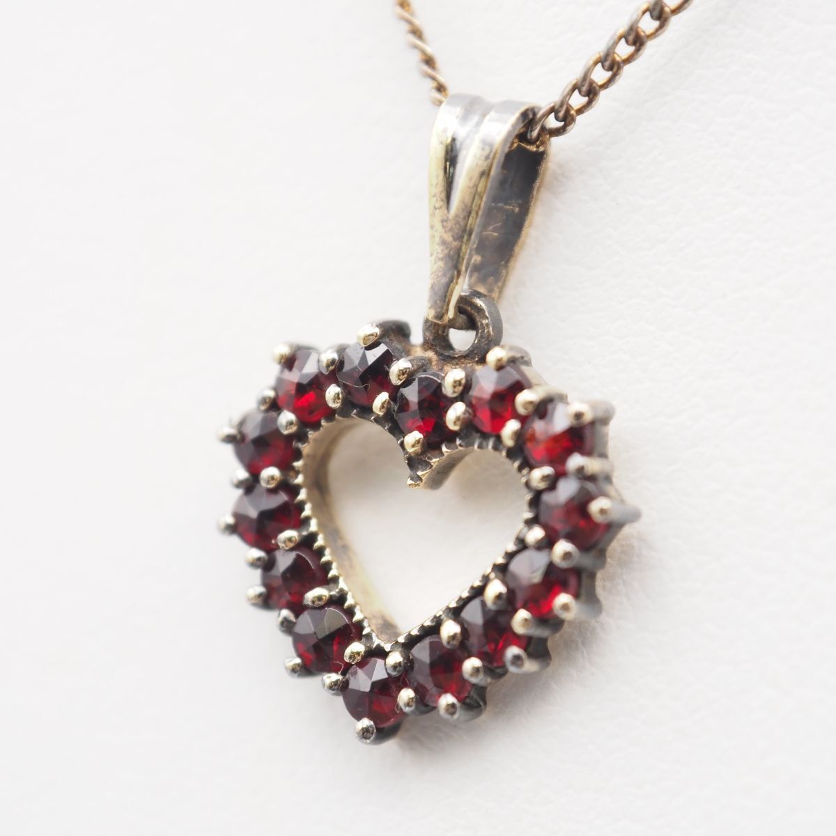 900刻印 ヴィンテージ ガーネット チャーム ペンダントトップ アンティーク 900刻印 ヴィンテージ ガーネット チャーム ペンダントトップ アンティーク