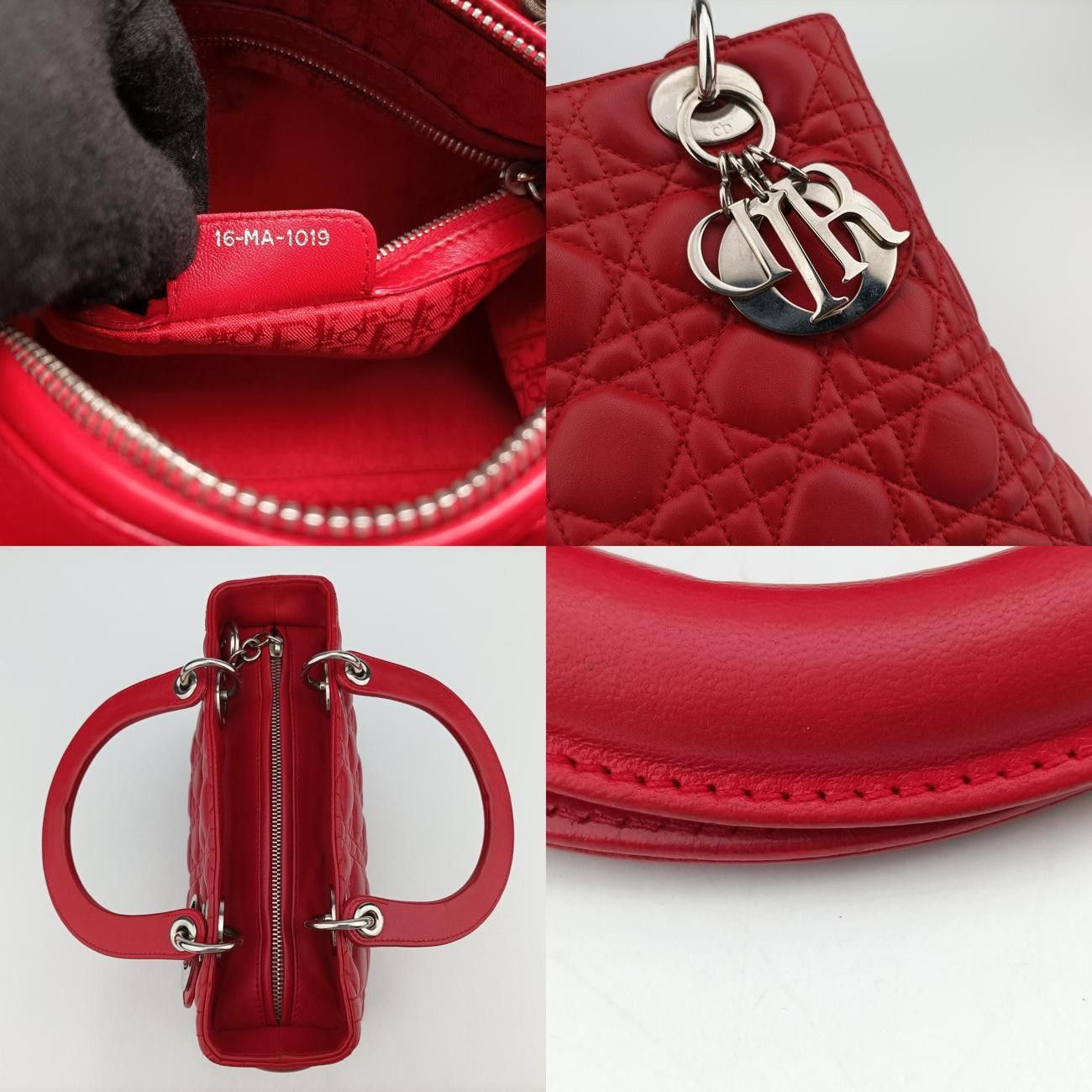 クリスチャンディオールChristian Diorレディディオール レッド ラムスキン 16-MA-1019 NICORILABO_COM