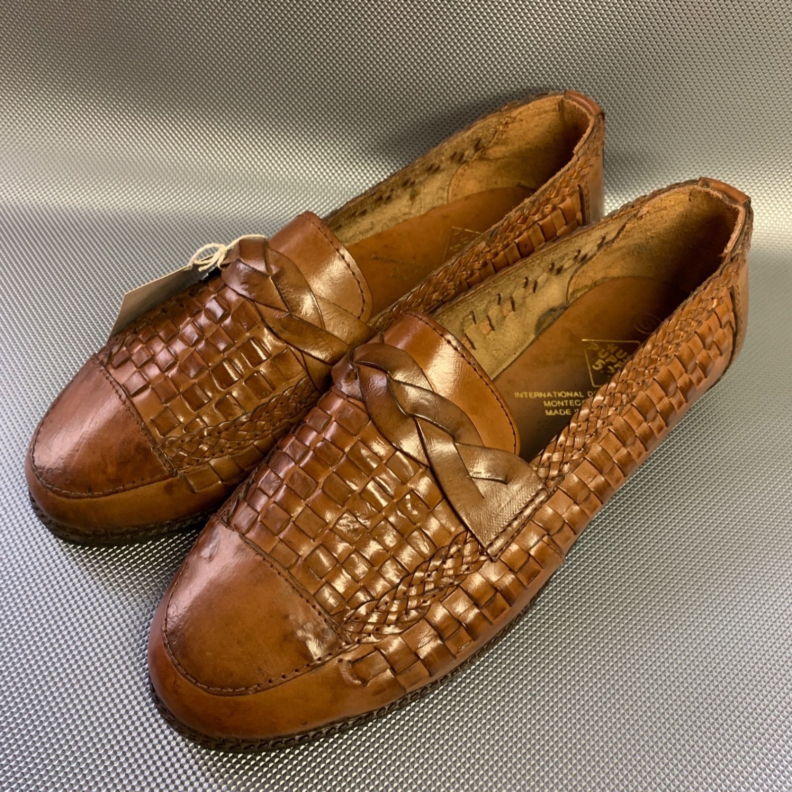 Hush Puppies ハッシュパピー 525 編み込み ローファー 靴 ワラチ風 