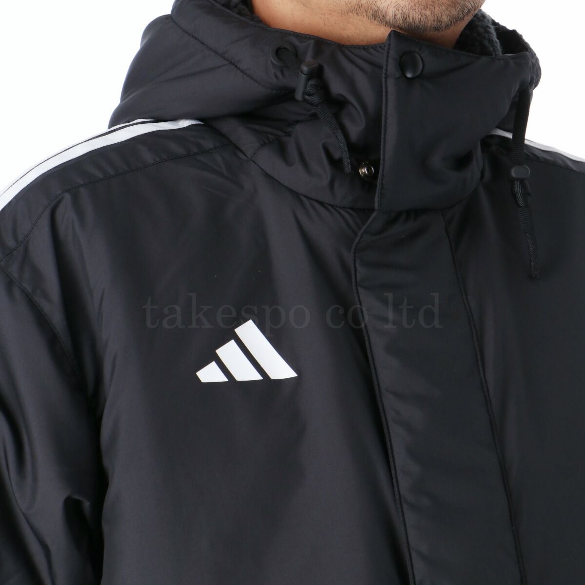 アディダス ベンチコート メンズ ブランド adidas フード付き フーディ