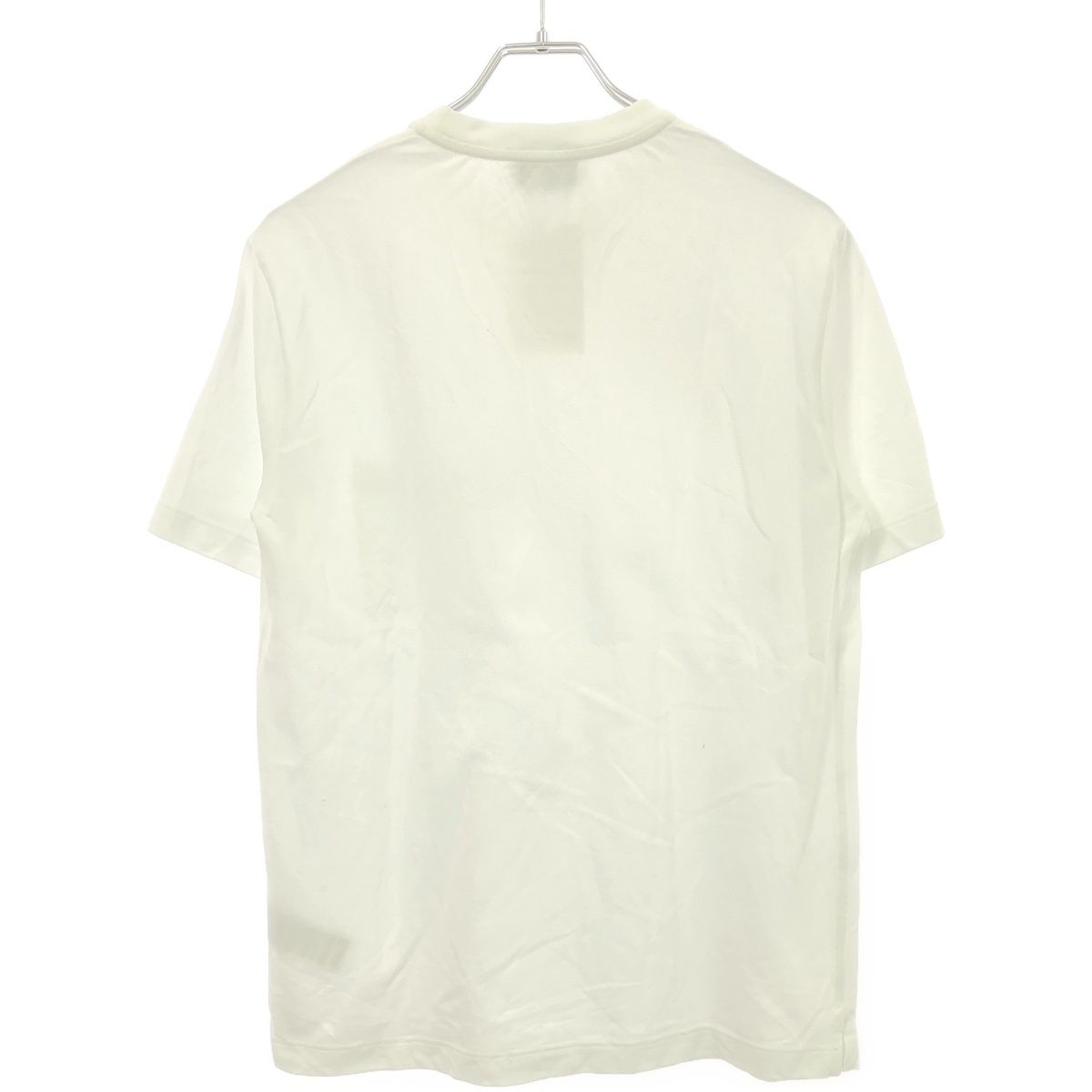 HERMES エルメス Hロゴ刺繍コットン鹿の子Tシャツ 31-5705