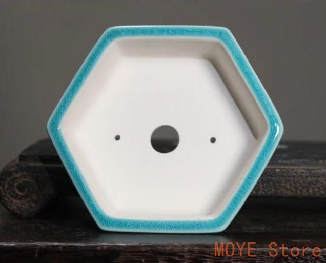 六角形紫砂鉢 青磁鉢 山野草鉢 多肉植物 植木鉢 小品大品盆栽鉢 陶器鉢置物 六角形紫砂鉢 青磁鉢 山野草鉢 多肉植物 植木鉢 小品大品盆栽鉢 陶器鉢