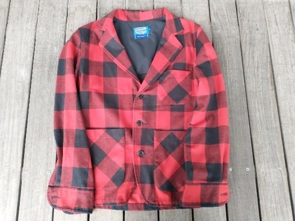 PENDLETON ウールチェックテーラードジャケット M 