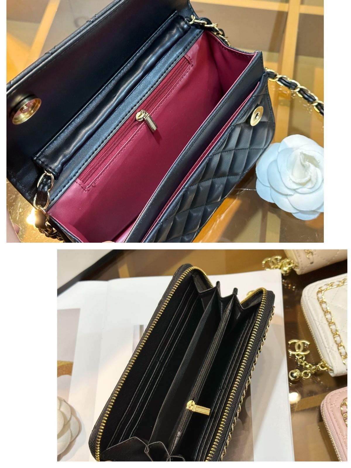 【すぐ届く☆★長財布も入る♪】シャネル ショルダーバッグ 美品☆CHANEL シャネル ショルダーバッグ 財布 3点セットバッグ