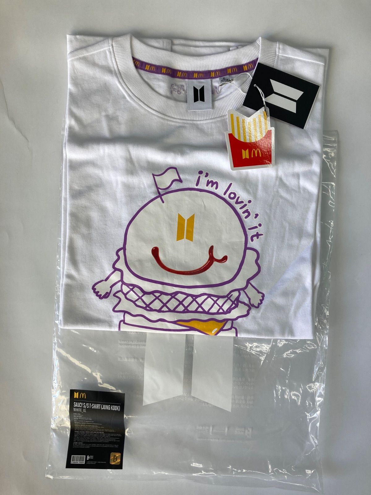 BTS×マクドナルドTシャツ ジョングク サイズXL