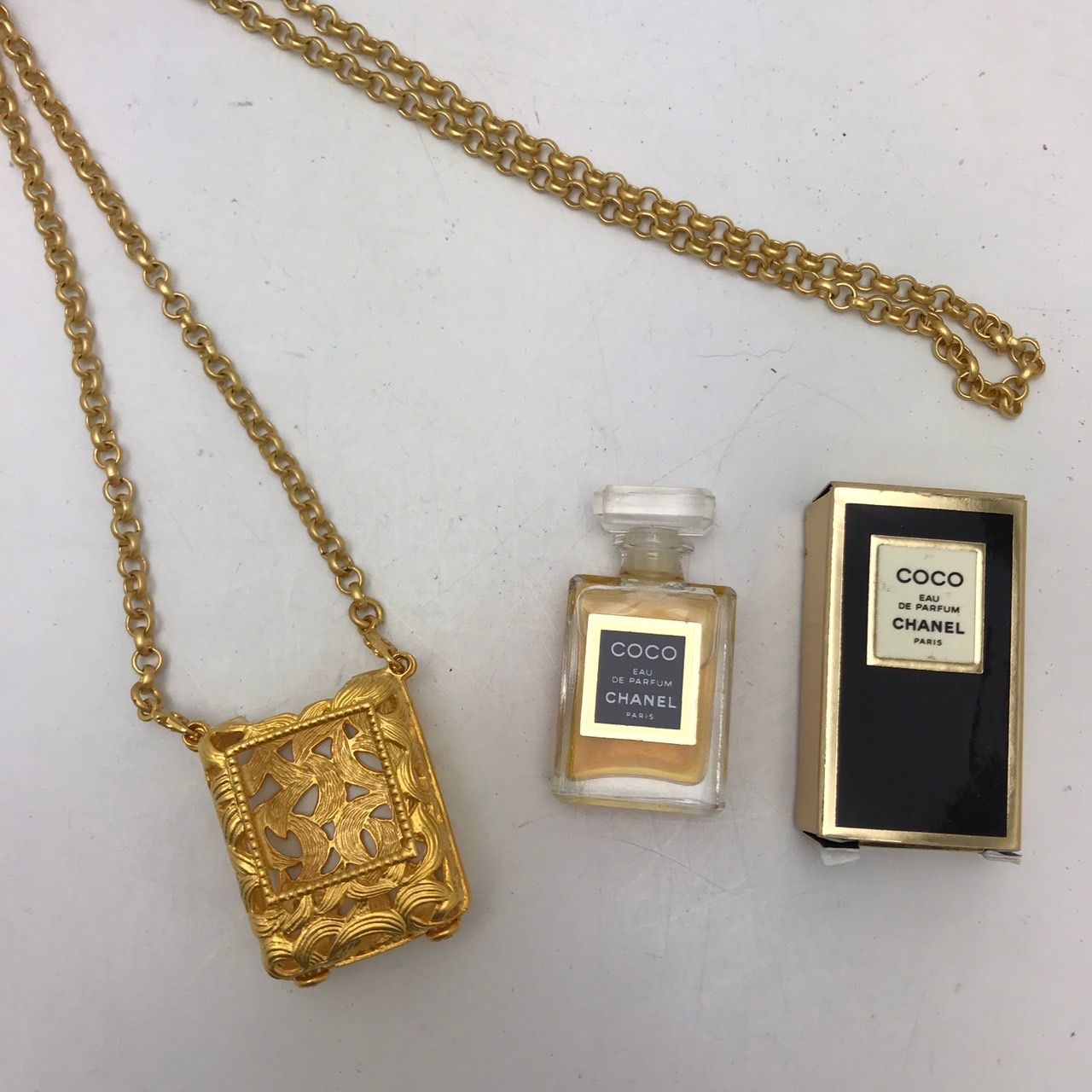 ココシャネル COCO CHANEL 香水 ペンダント ネックレス パヒューム 