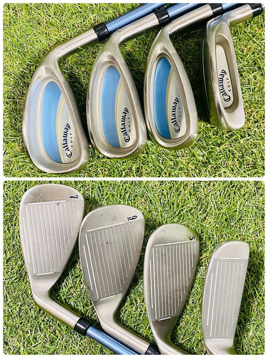 Callaway Golf - 【新品グリップ装着】キャロウェイ GEMS レディースゴルフセット 7本 L 新品グリップ装着】キャロウェイ GEMS レディースゴルフセット 7